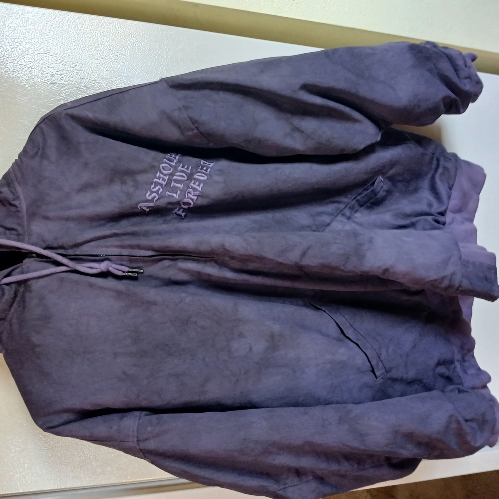 ALF Purple Tie Dye Hooded Bomber Jacket